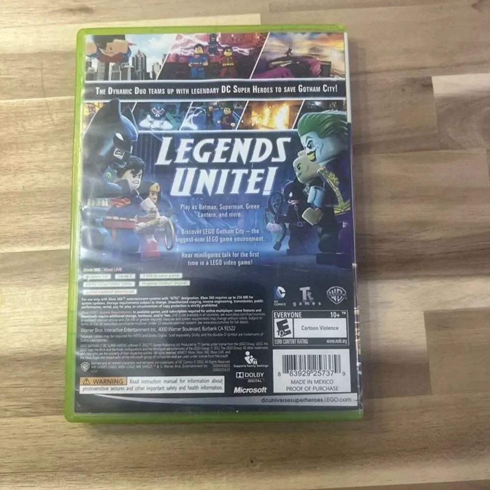LEGO Batman 2 D.C. Super Heroes Xbox 360 w/Manual‎
